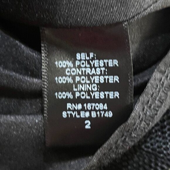 New Tuckernuck Haley Velvet Tailored Mini Dress Black 2, XS - Picture 6 of 8